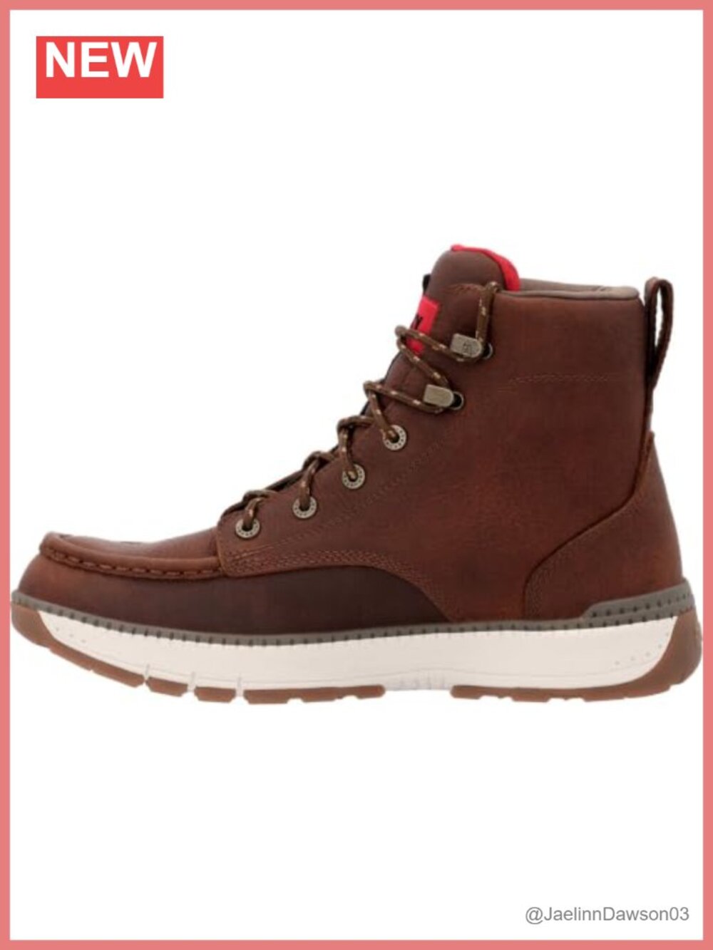 Women's Waterproof Leather Wedge Work Boots - Oil & Slip Resisting, EVA Midsole
